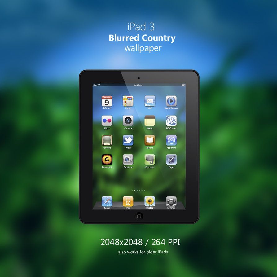 iPad 3 Blurred Country Wallpaper by Martz90 on DeviantArt