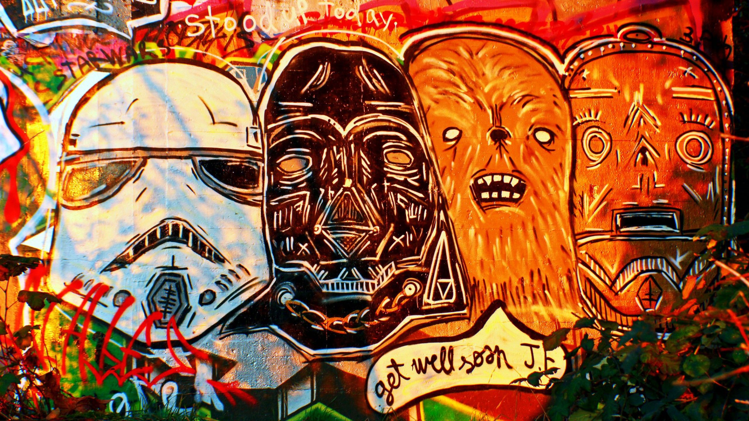 Star Wars Mural, canada, vancouver, 2560x1440 HD Wallpaper and other
