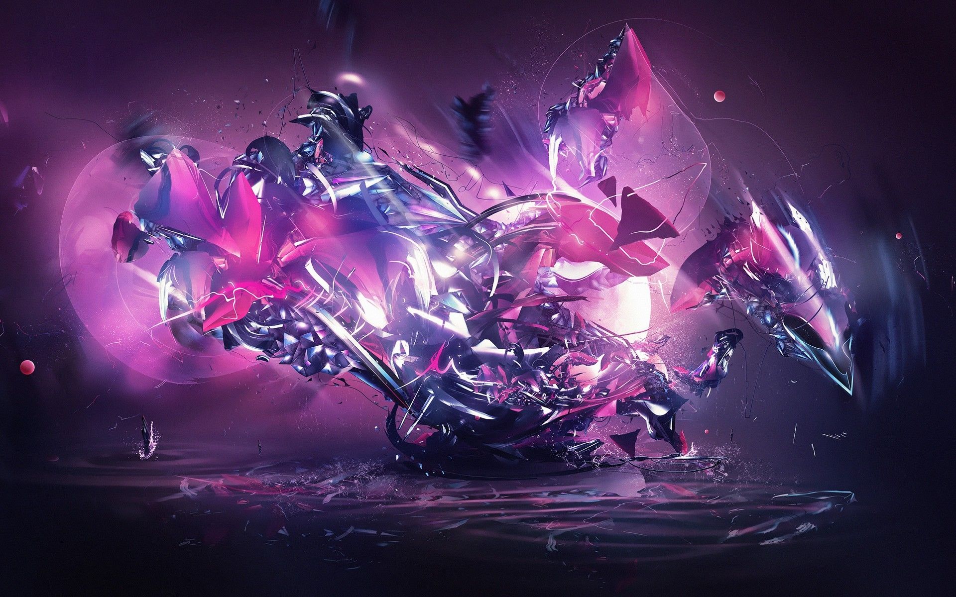 Dragon Explosion Pink Abstract wallpapers | Dragon Explosion Pink ...