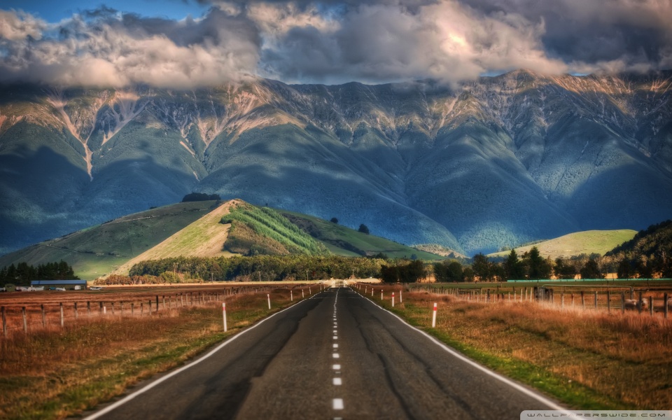Road In New Zealand HD desktop wallpaper : High Definition ...