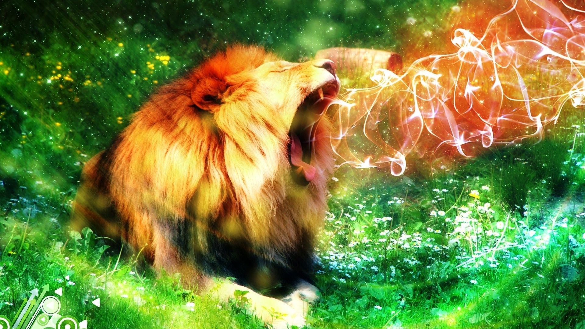 Flame from the lion's mouth Wallpaper 27121