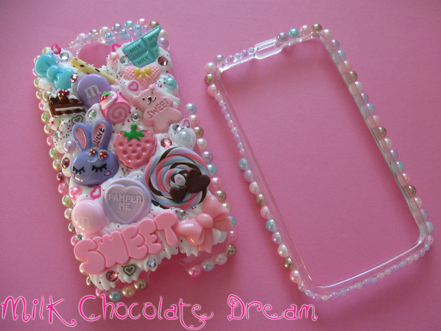 Amazing girly sweet pearl decoden phone case wallpapers55.com