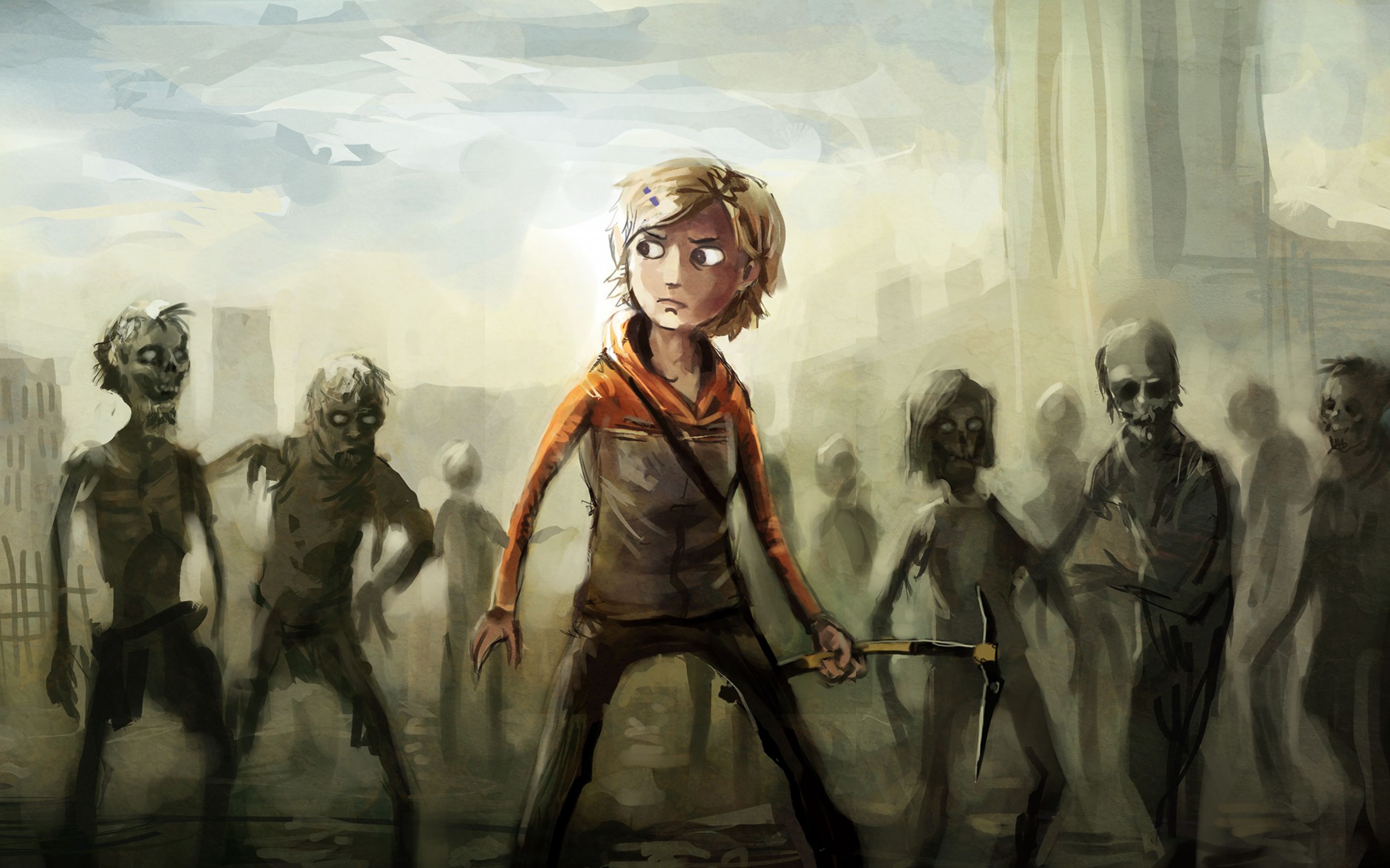 Download Wallpaper 3840x2400 The walking dead, Molly, Zombies ...