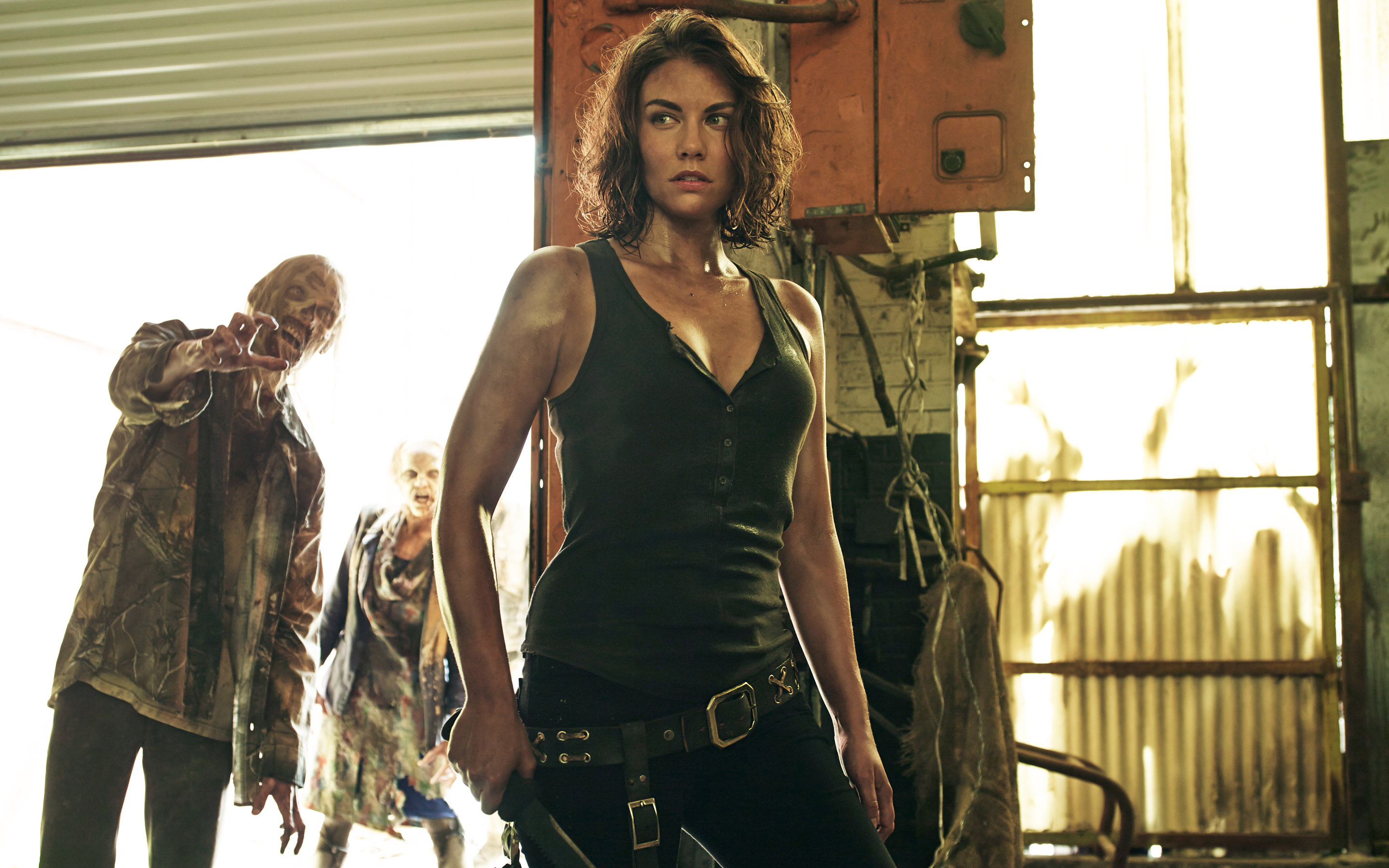 Lauren Cohan as Maggie in The Walking Dead Wallpaper