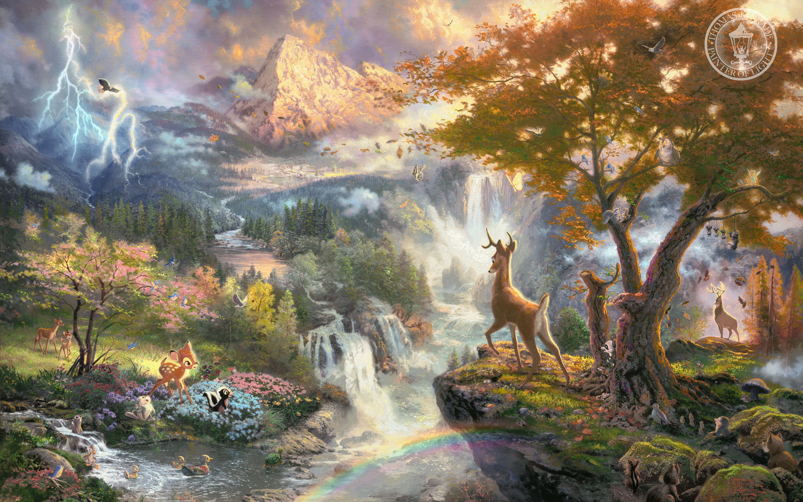 Wallpapers Art Bambi Painting Disney Hd 2560x1600 #art