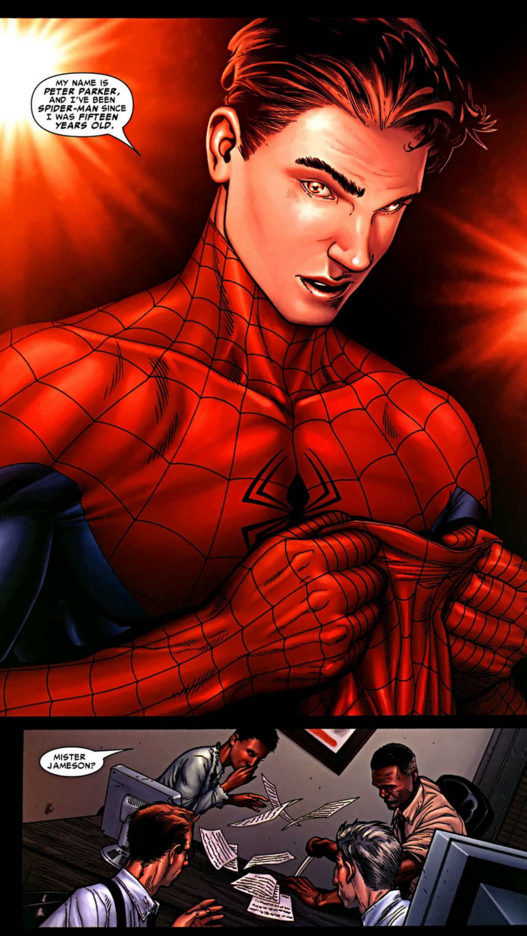 Marvel - Spider Man in Civil War Galaxy S5 Wallpaper (1080x1920)