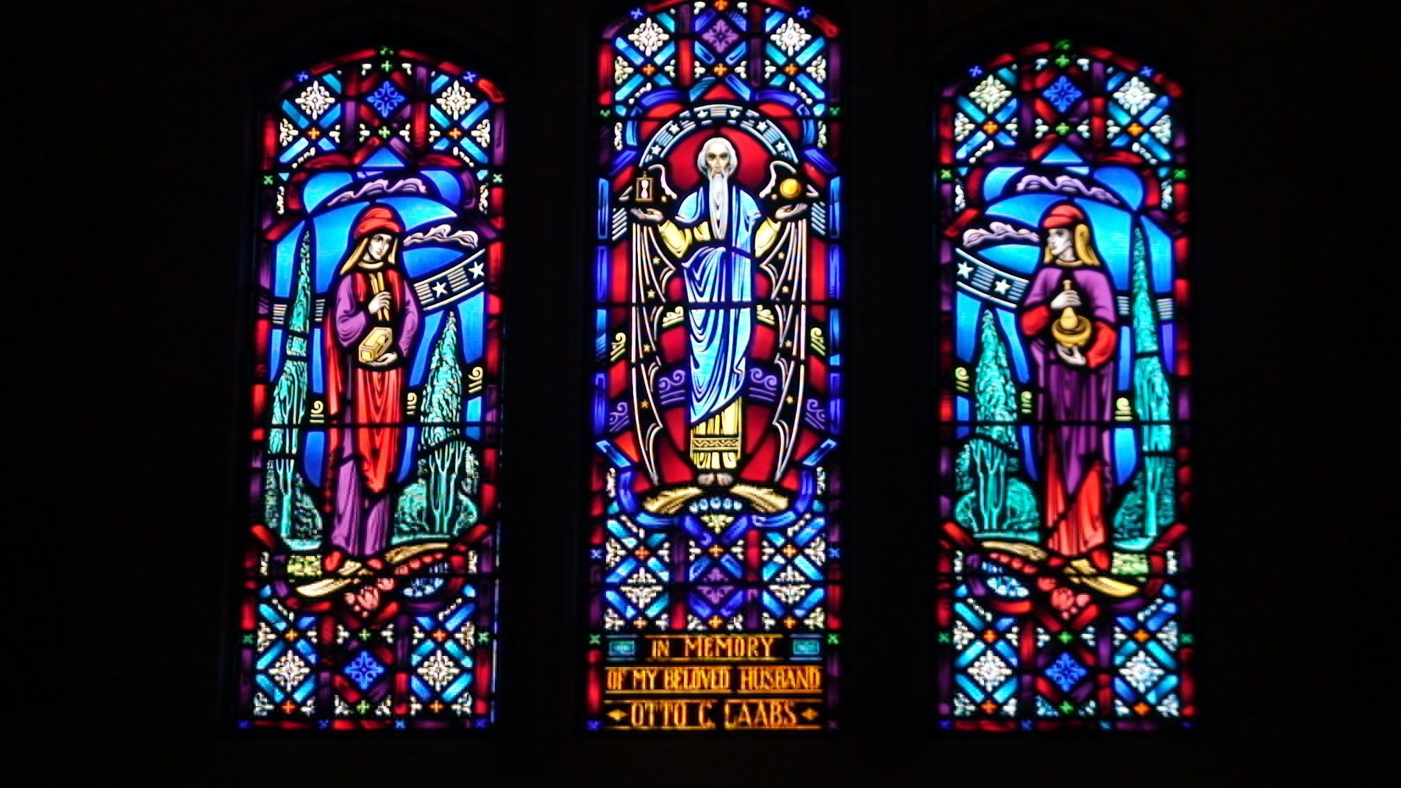 Stained glass art window religion v wallpaper 4000x3000 182560