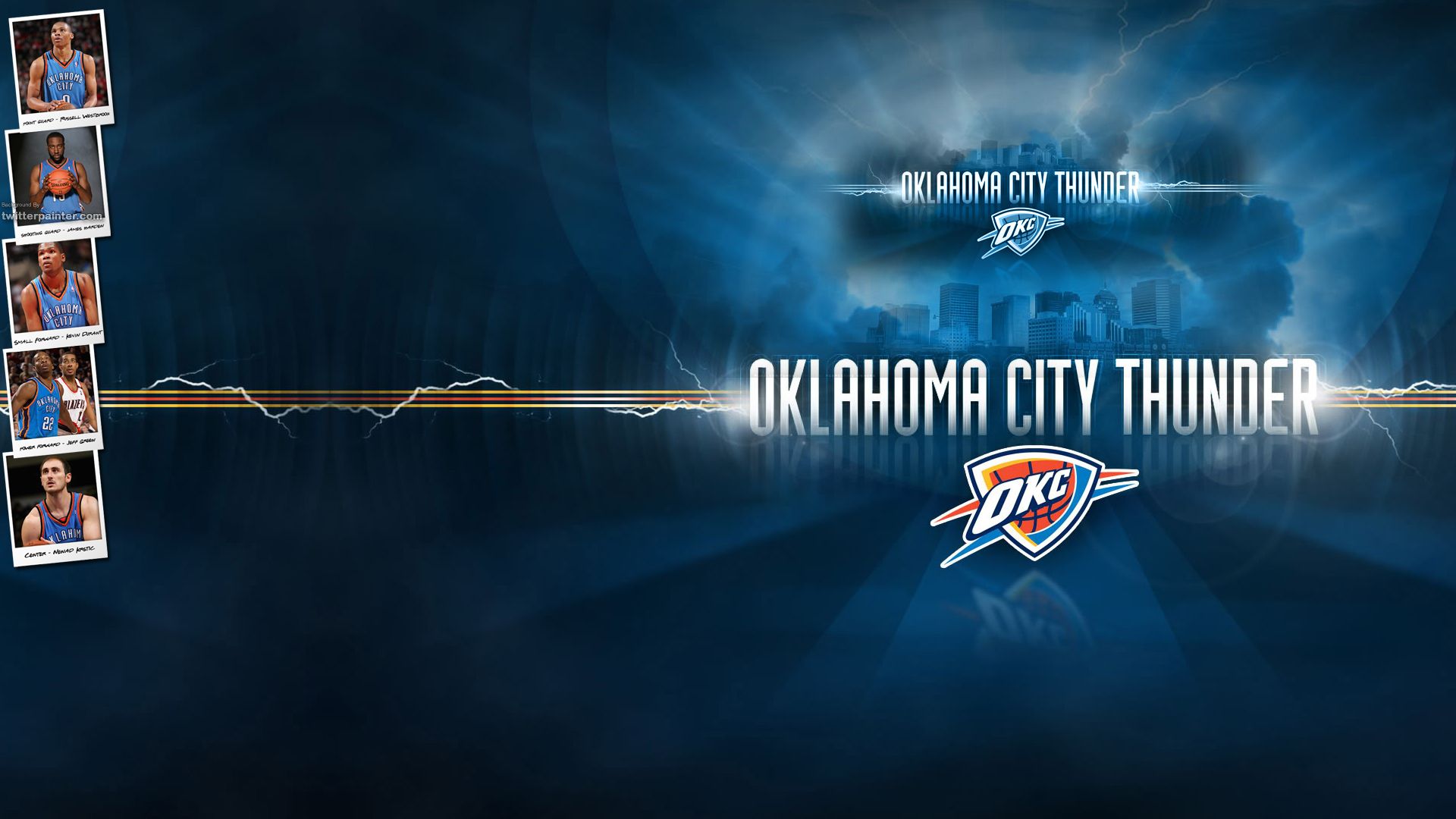 Oklahoma City Thunder Basketball Wallpaper - DreamLoveBackgrounds