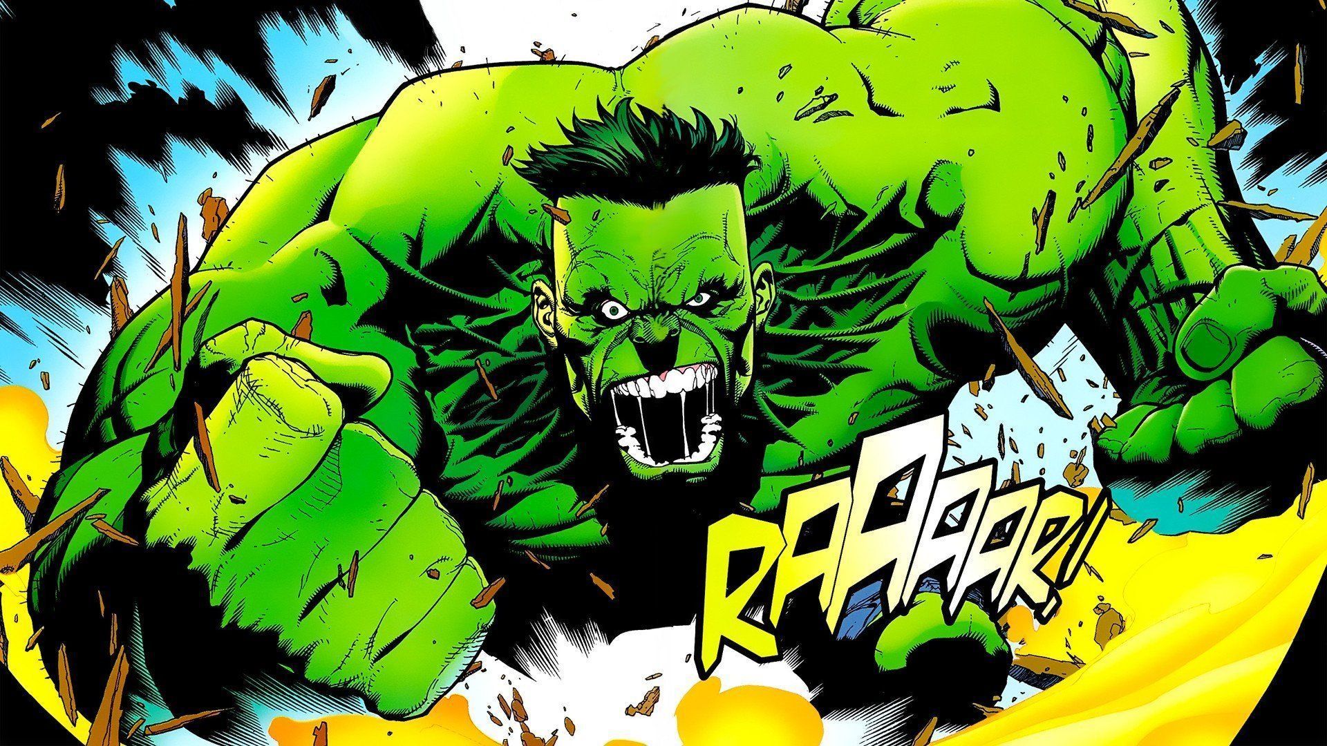 Download Wallpaper 1920x1080 Marvel comics, Hulk, Art Full HD ...