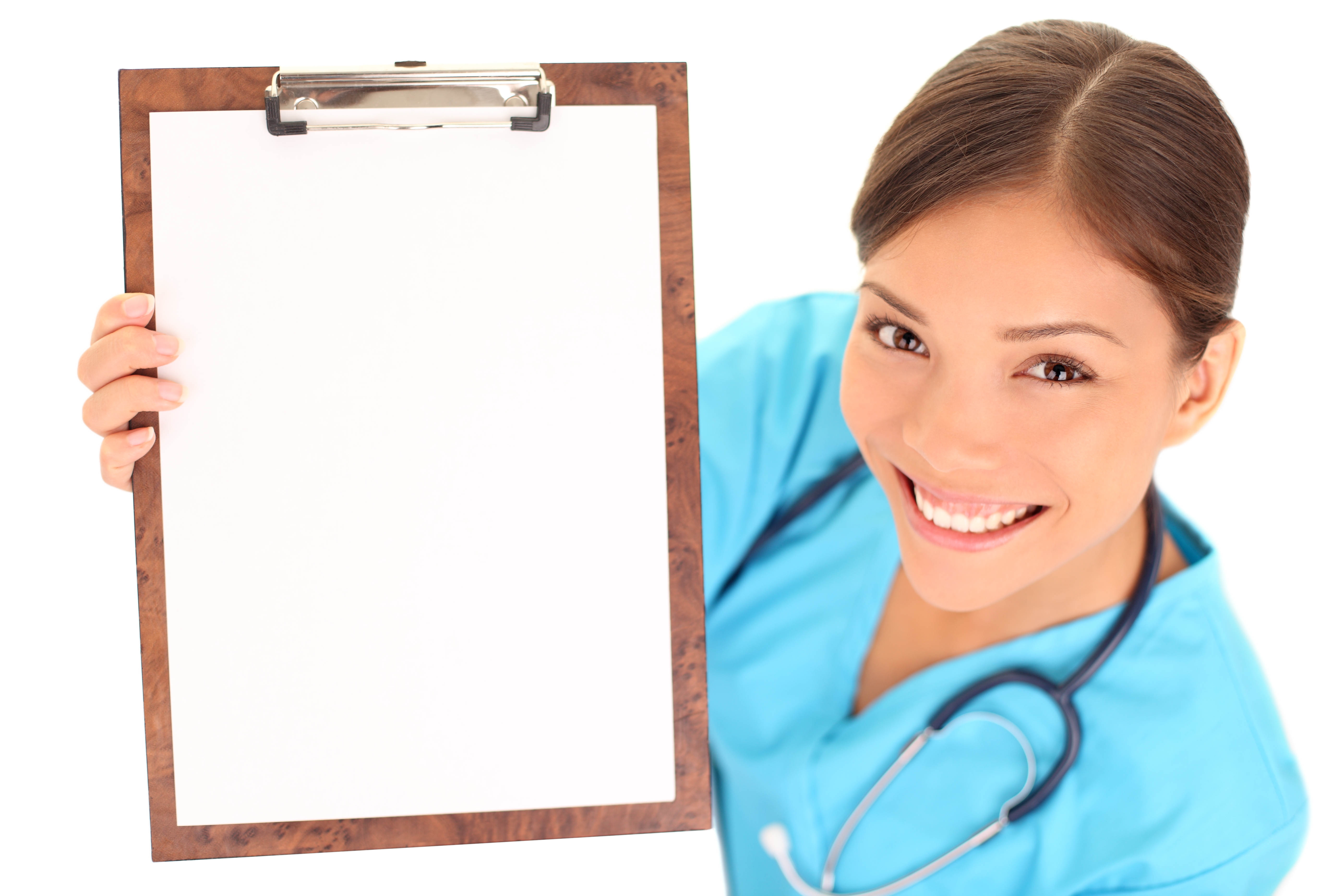 Download Wallpaper Nurse result, Paper, White, Smile, Brown eyes
