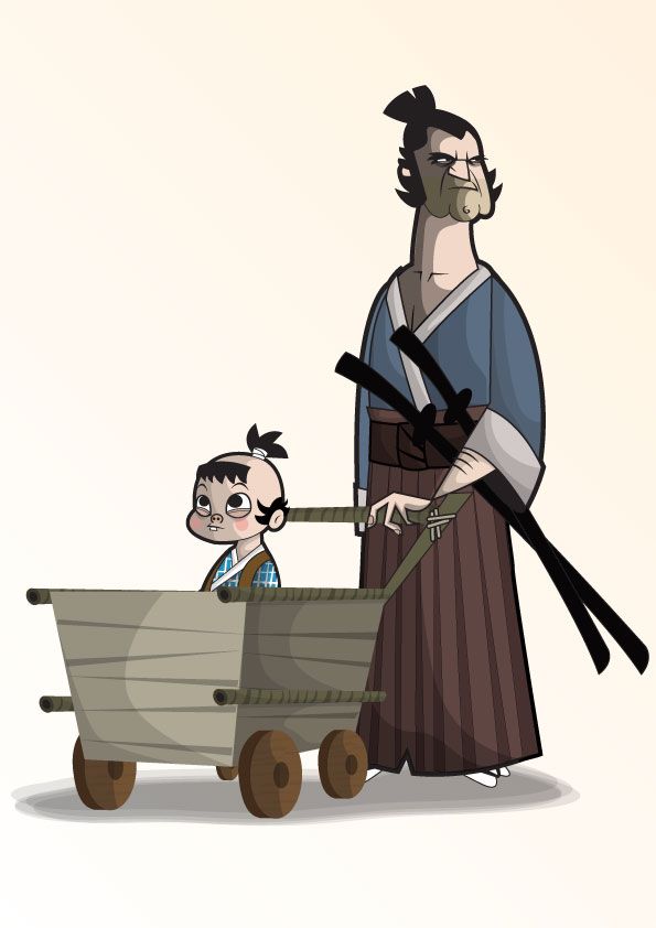 Lone wolf and cub by kungfumonkey on DeviantArt
