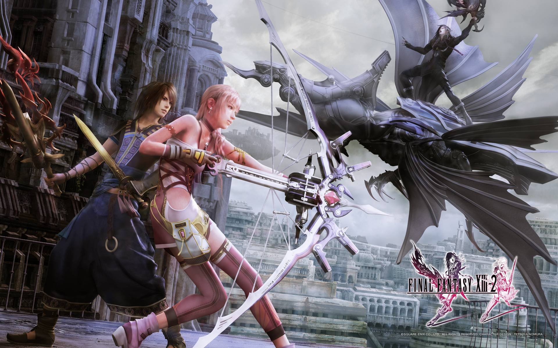 Final Fantasy XIII-2 Wallpapers - Lightning, Serah, Noel, Mog