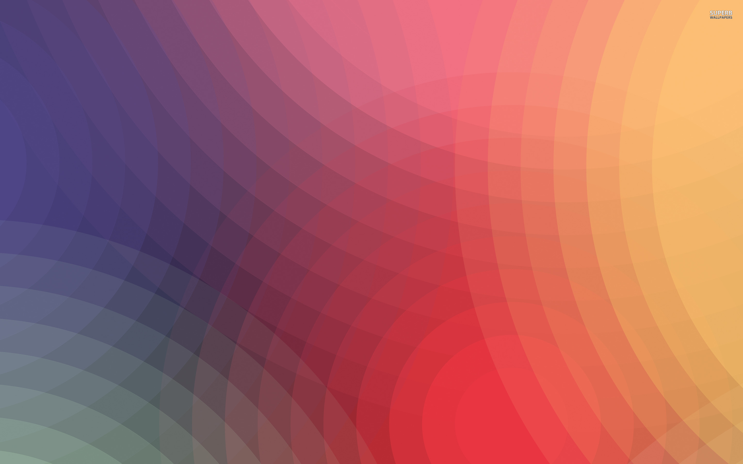 Rainbow colored circles : Desktop and mobile wallpaper : Wallippo