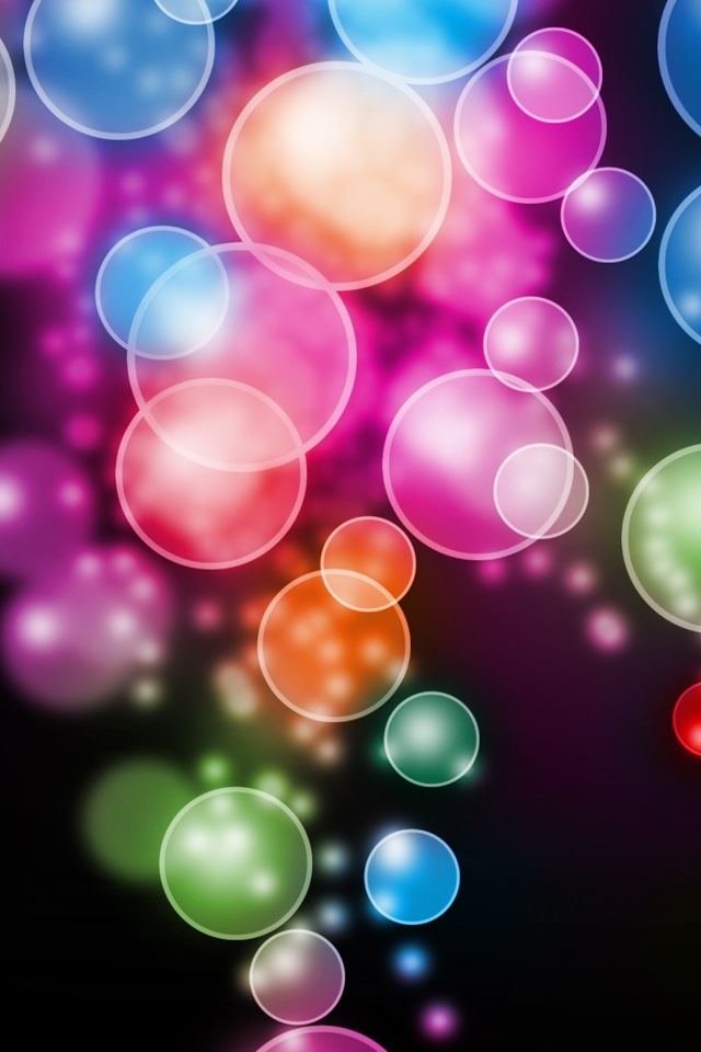 Colored Orbs IPhone Wallpaper | Retina IPhone Wallpapers