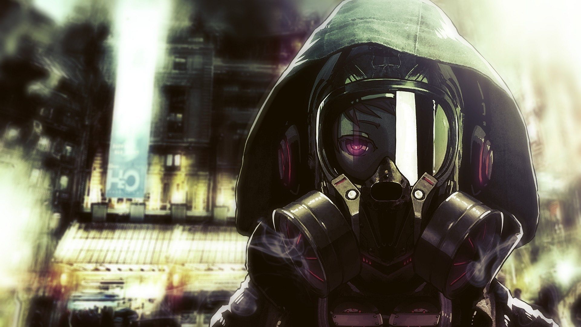 Anime gas mask Wallpapers | Pictures