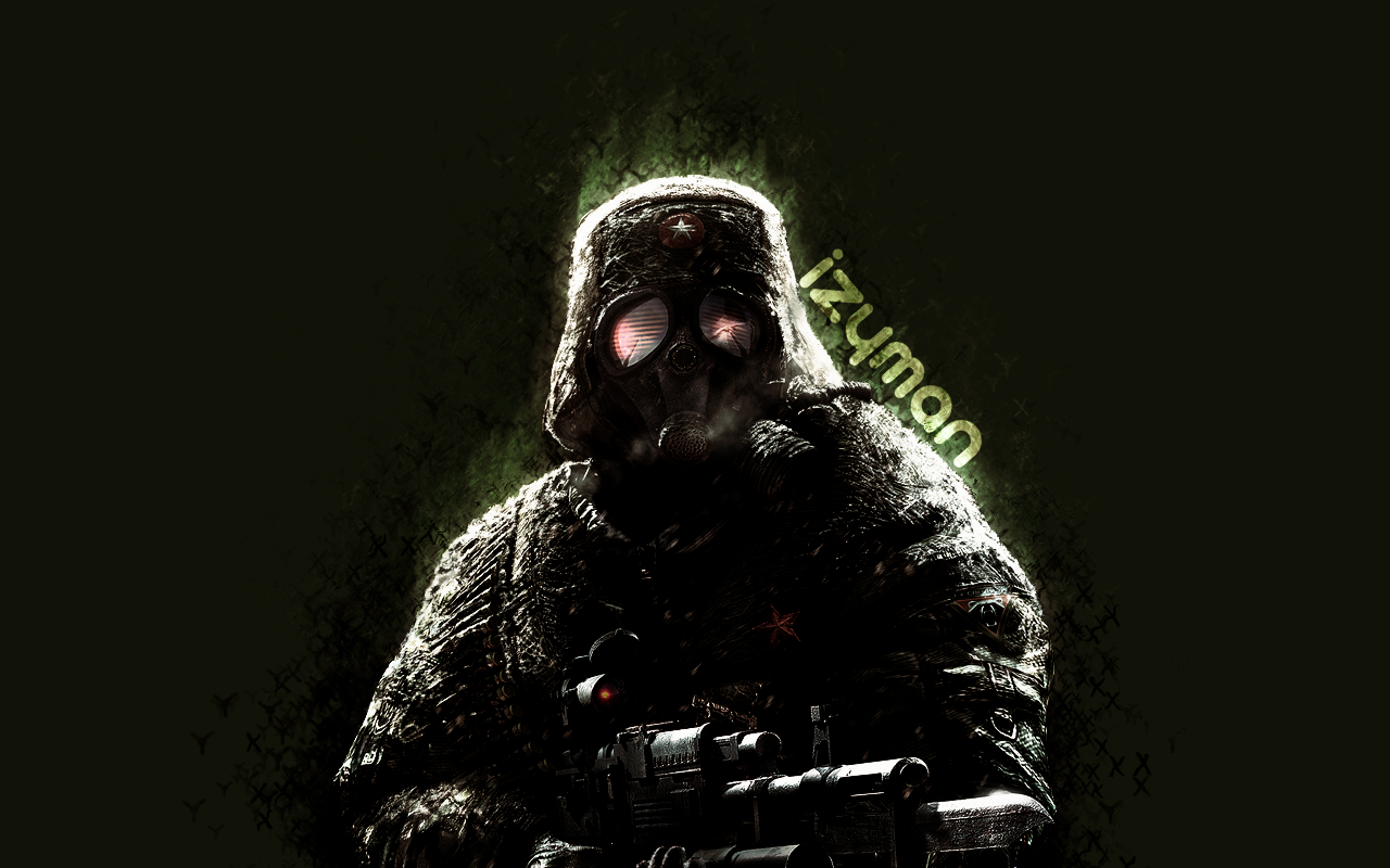 DeviantArt: More Like Gas Mask Wallpaper by izyman