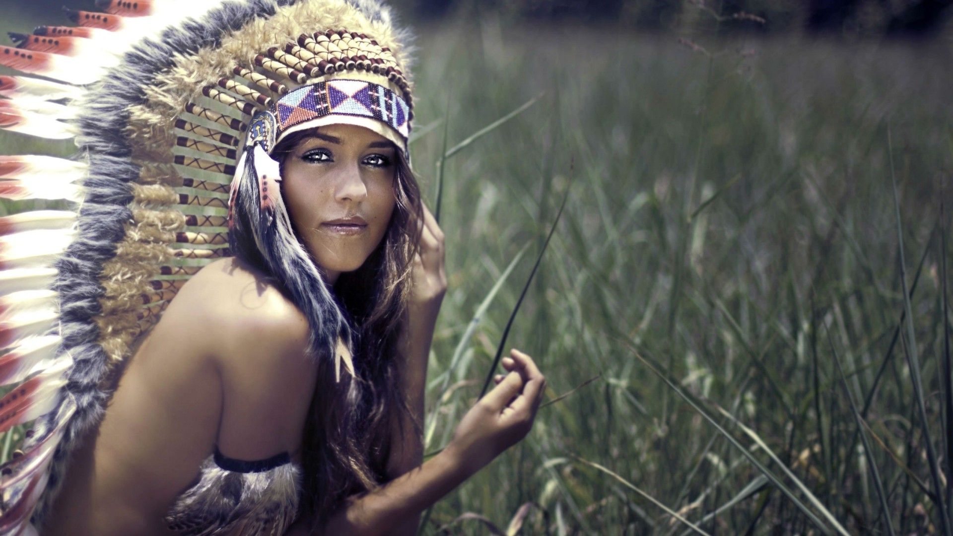 Native American Indian Model 1920x1080 (1080p) - Wallpaper - Free ...