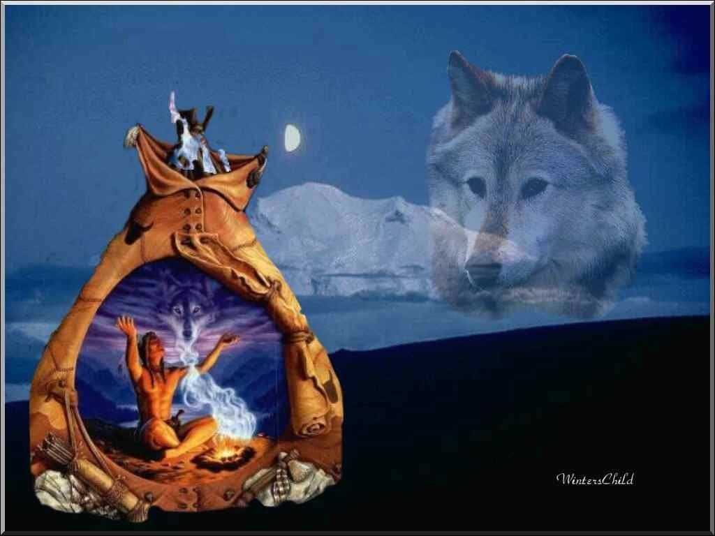 Monuments: Native American Indian Wolf People Background Images ...