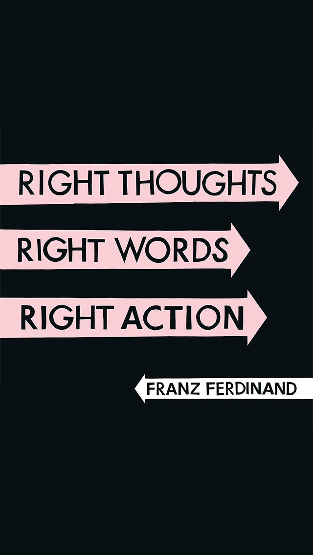 iPhone 5 Wallpapers (Franz Ferdinand - Right Thoughts Right Words ...