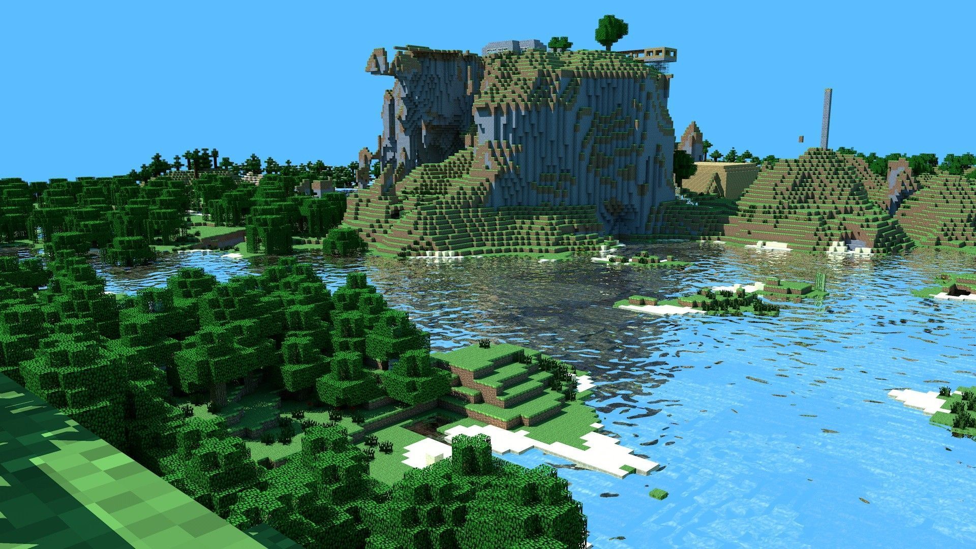 Minecraft Landscape Wallpaper | Search Results | Wallpaper