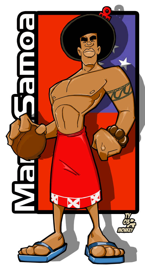 Ty's Samoan dude by AKADoom on DeviantArt
