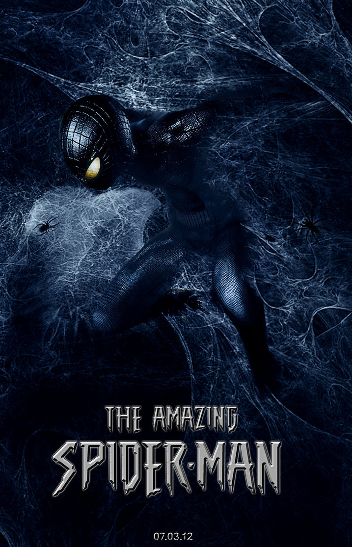 Black-suit Spiderman in webs! by NarrDemetrius on DeviantArt