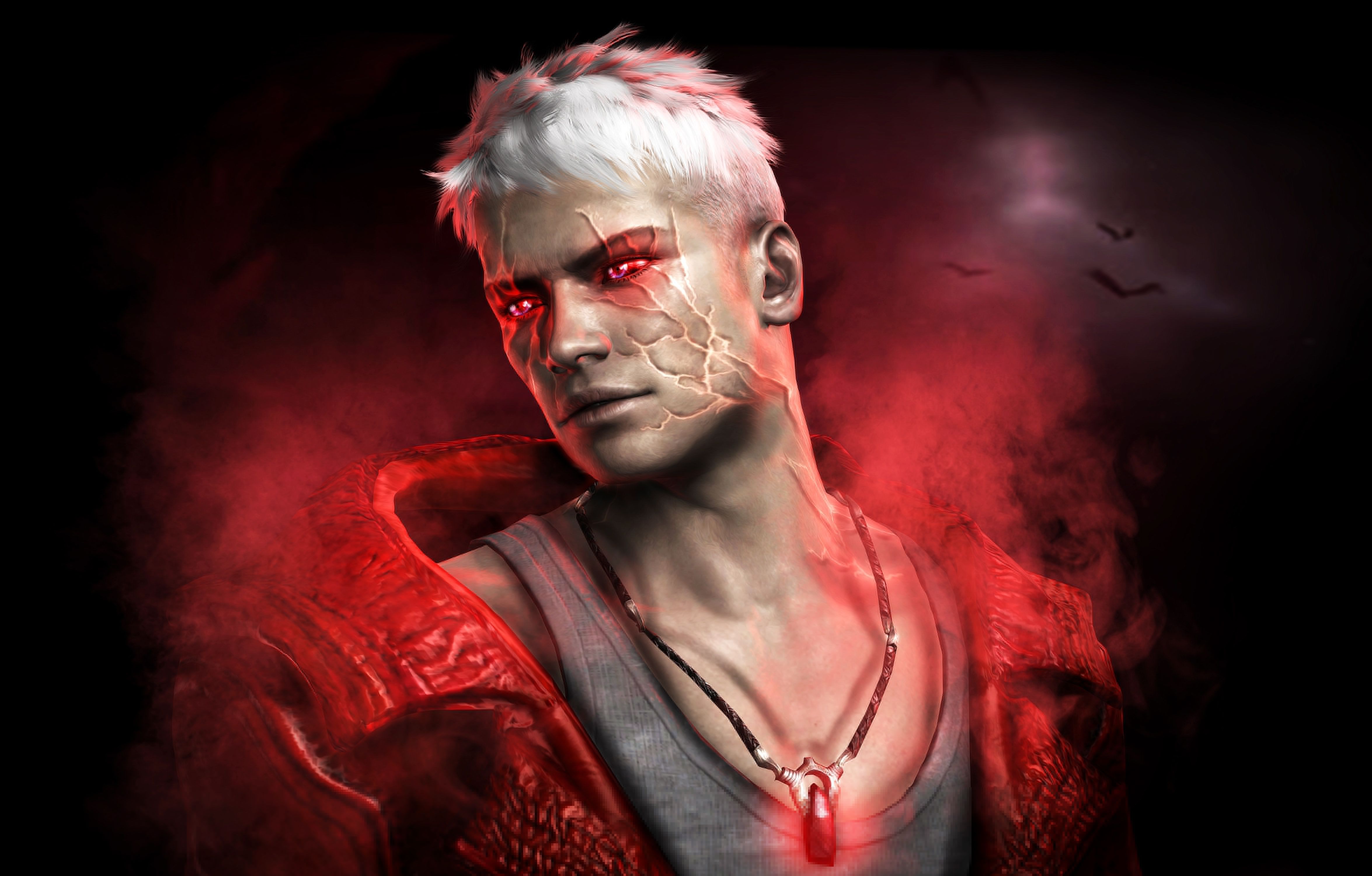 Devil May Cry Dante Men Games fantasy warrior magic wallpaper