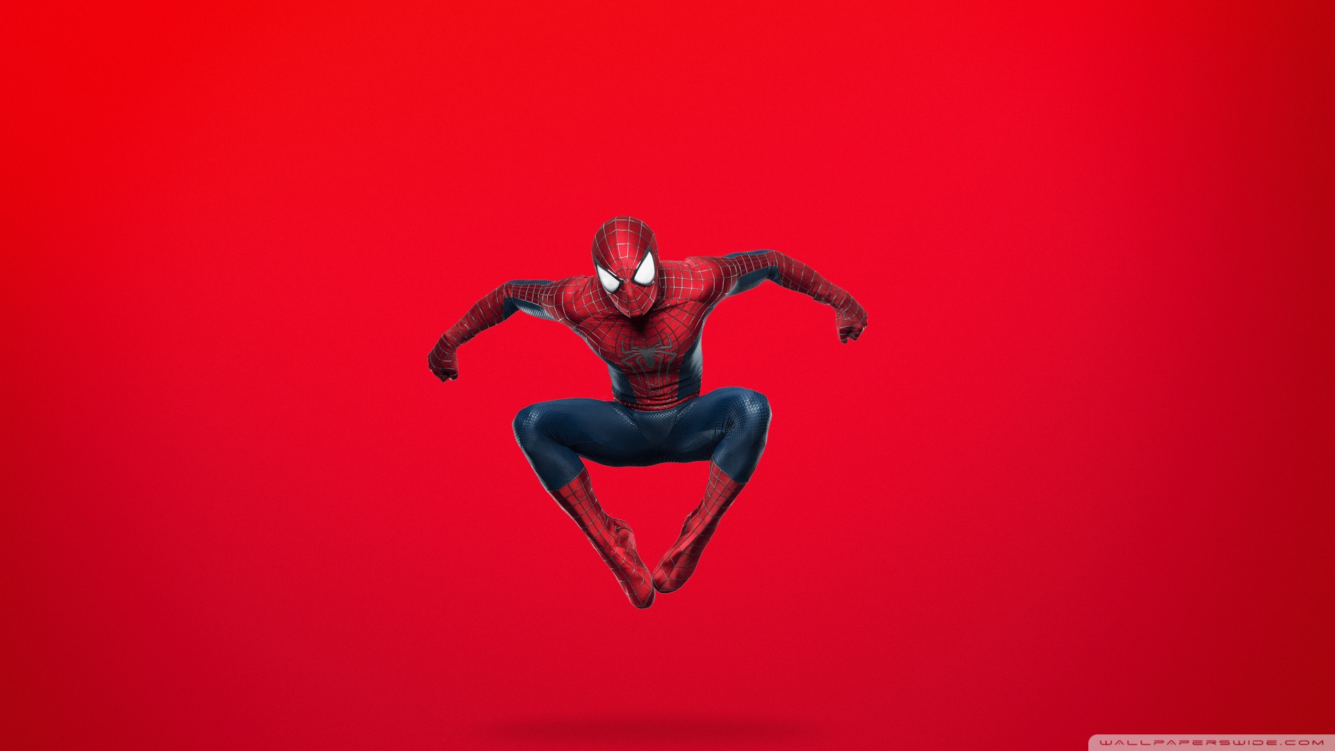 Spider Man Jumping (Red Background) Wallpaper Full HD [1920x1080 ...