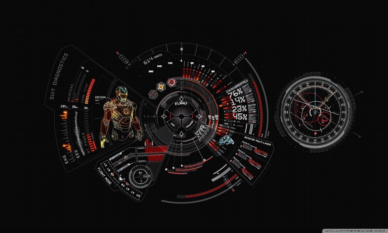 Iron Man Suit Diagnostic HD desktop wallpaper : Widescreen : High ...