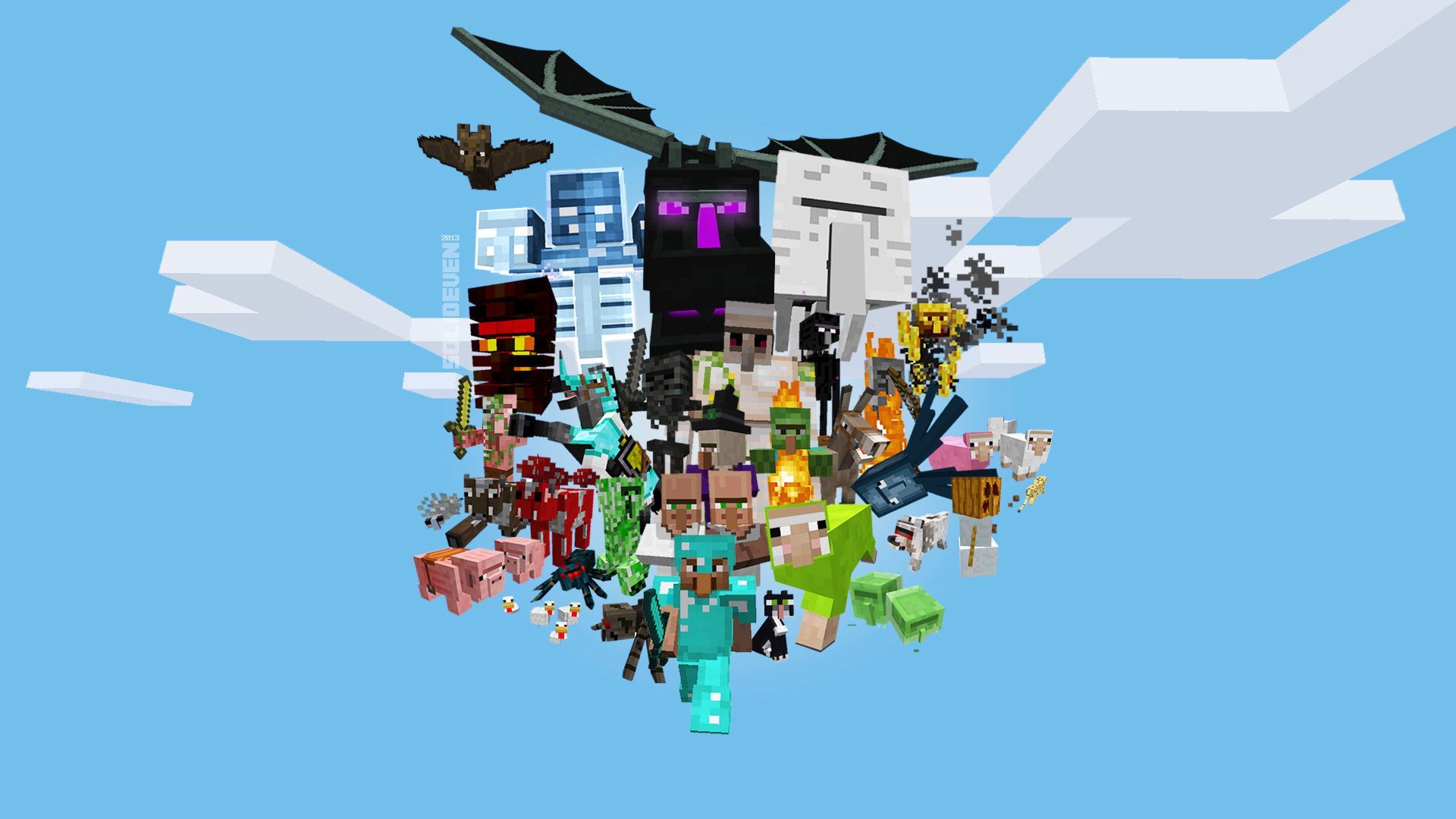 Villager Universe (Minecraft Wallpaper 1080p) - Other Fan Art ...