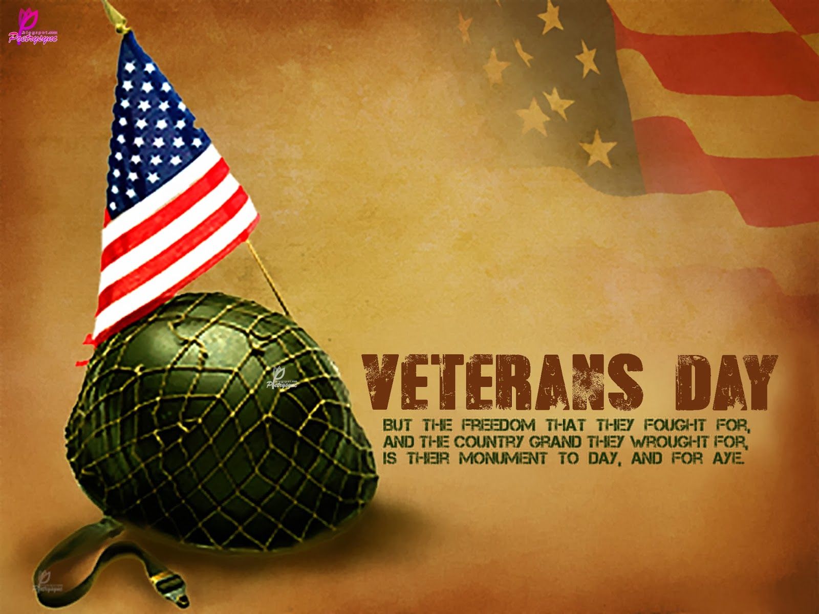 Veterans Day Thank You - wallpaper.