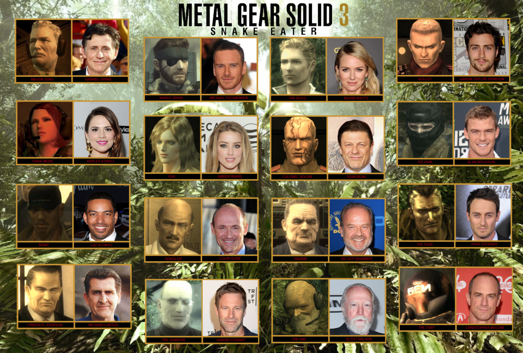 Metal Gear Solid 3: Snake Eater Fan Cast by Jaimito89 on DeviantArt
