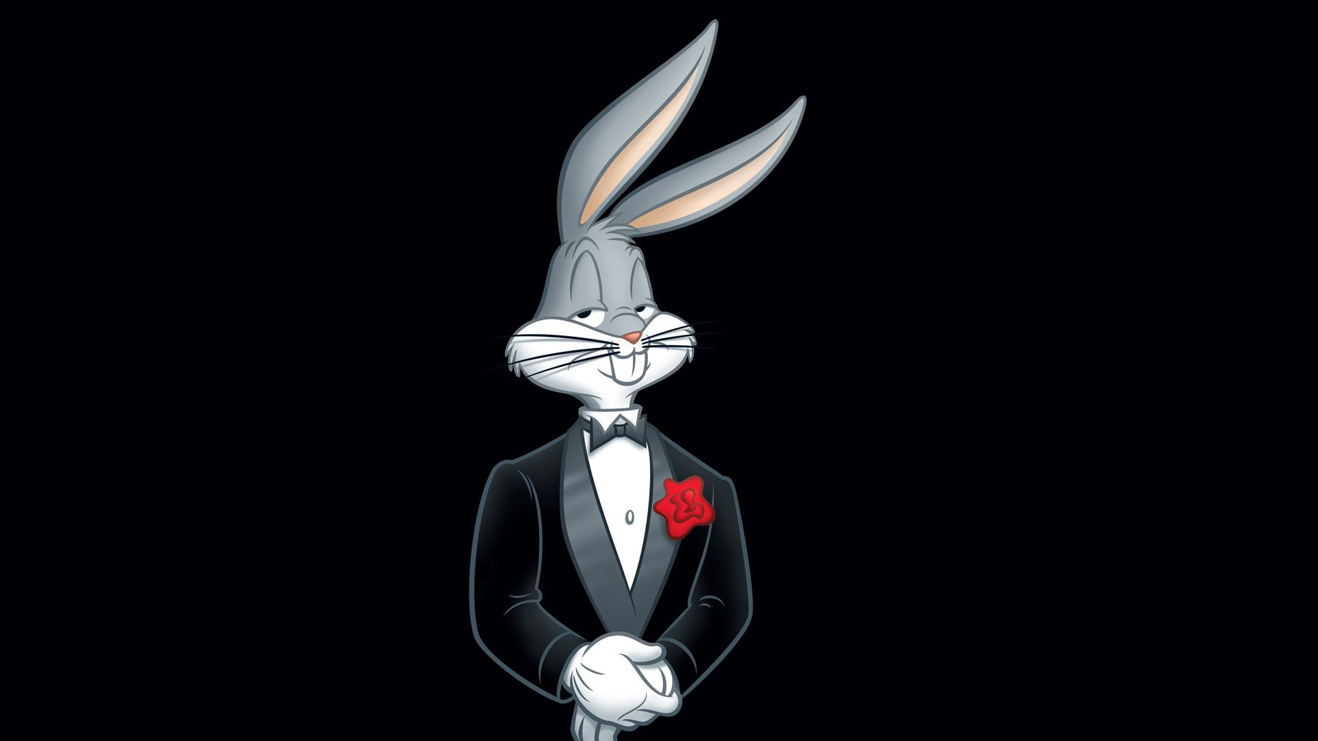 Download 1920x1080 HD Wallpaper bugs bunny cartoon smoking bow tie