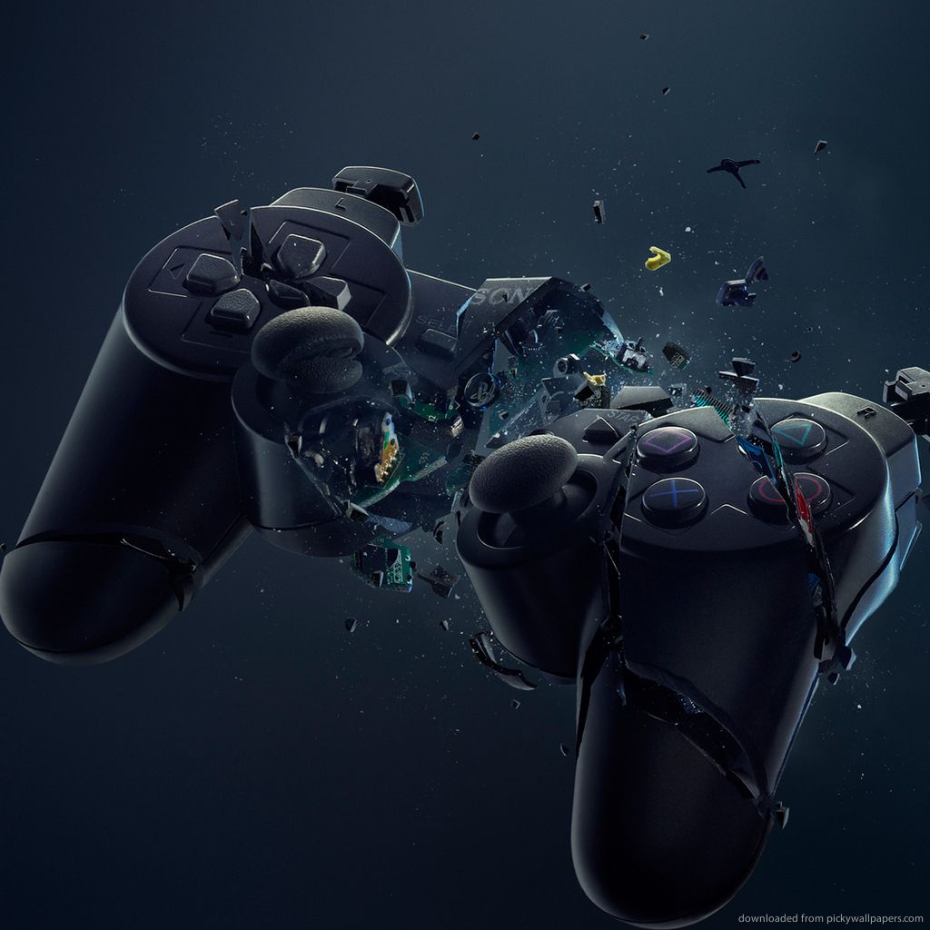 Download Sheared PS3 Controller Wallpaper For iPad
