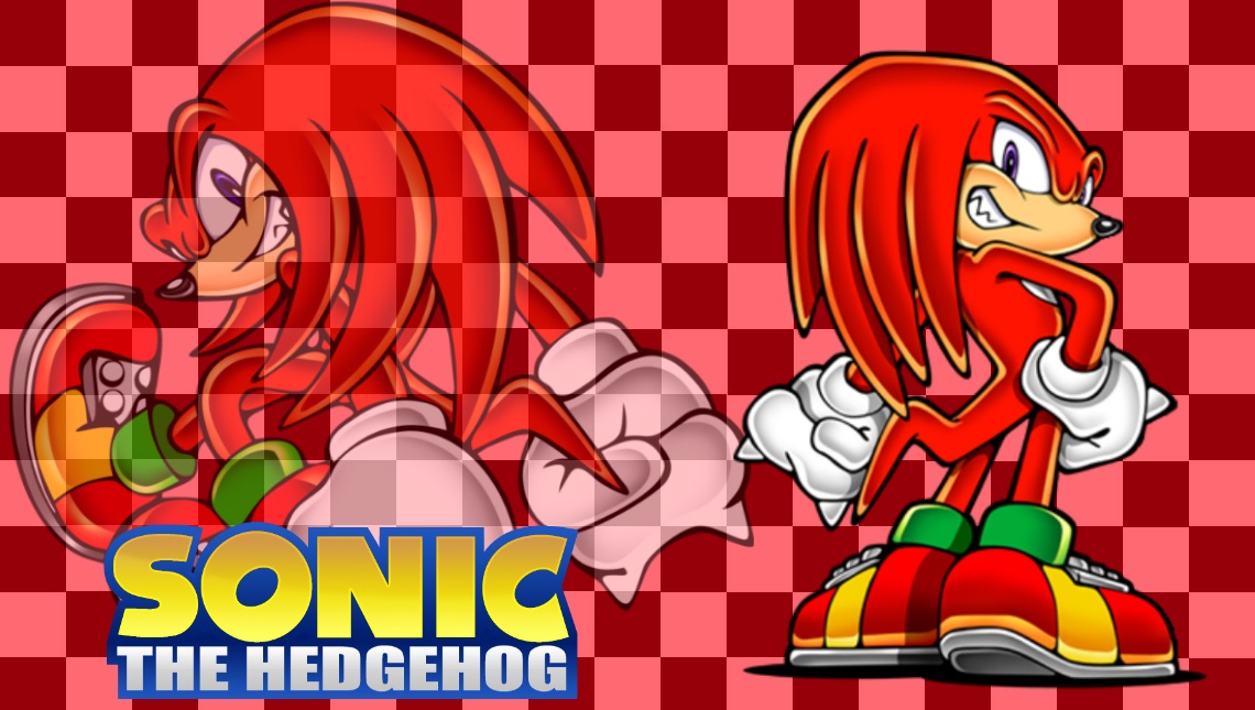 Knuckles The Echidna Wallpaper SA Style by AxelG4m3r on DeviantArt
