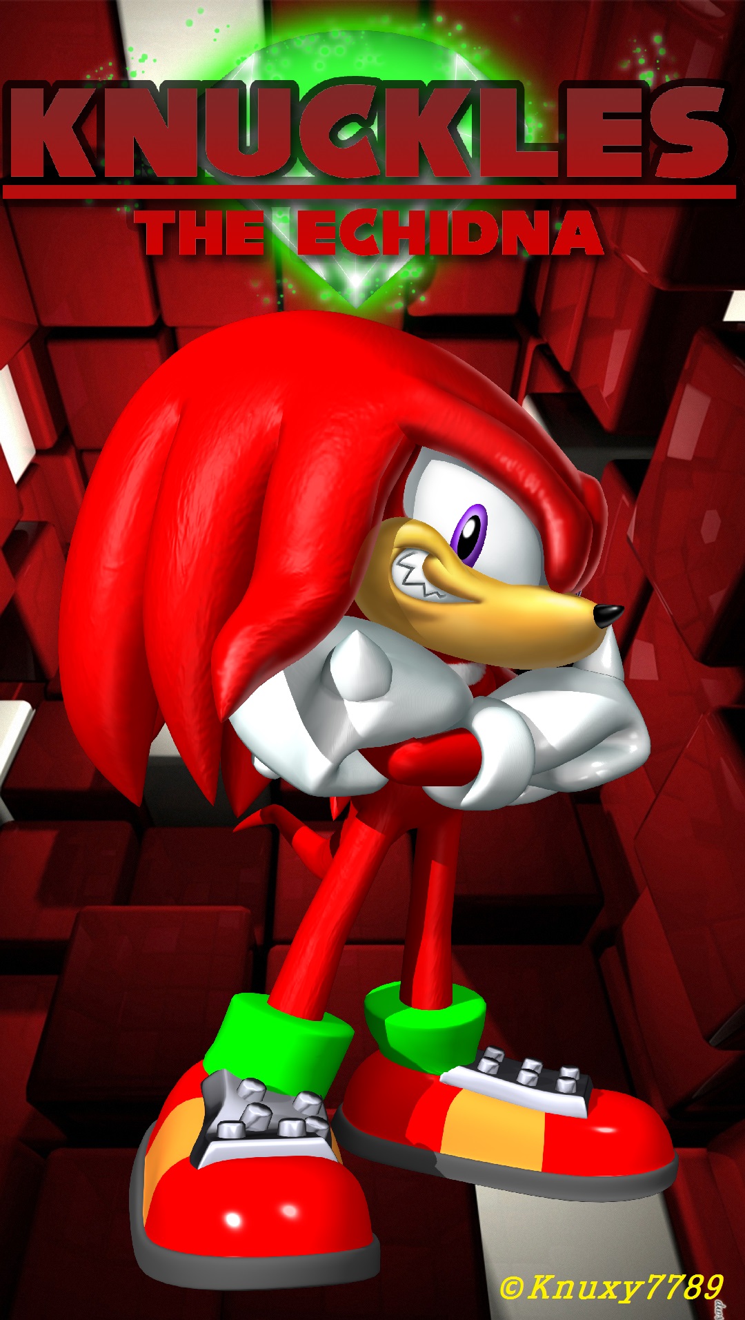 Knuckles the Echidna - Iphone Wallpaper by Knuxy7789 on DeviantArt