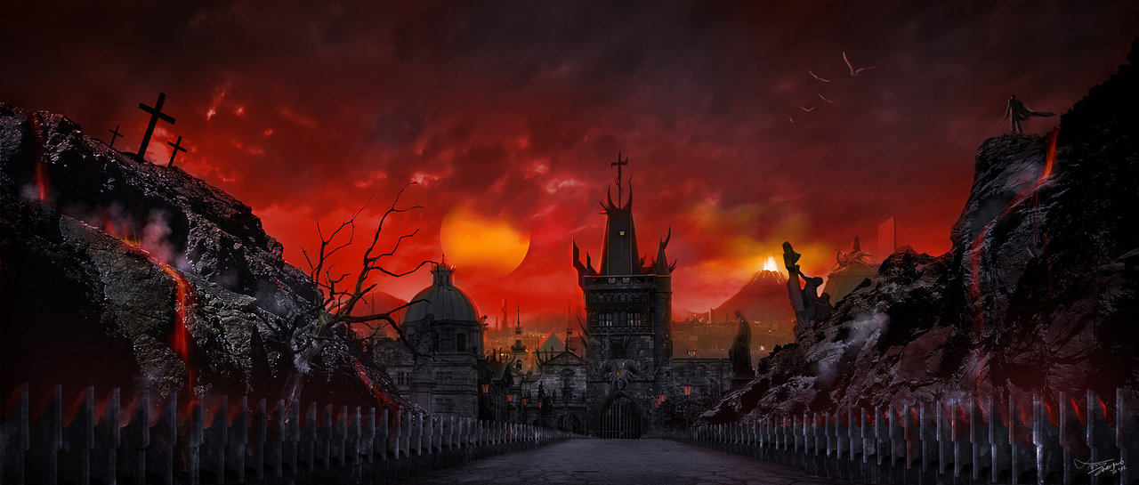 Demonic city by tnounsy on DeviantArt