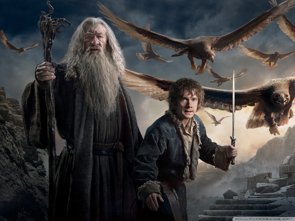 The Hobbit The Battle of the Five Armies Bilbo and Gandalf HD ...