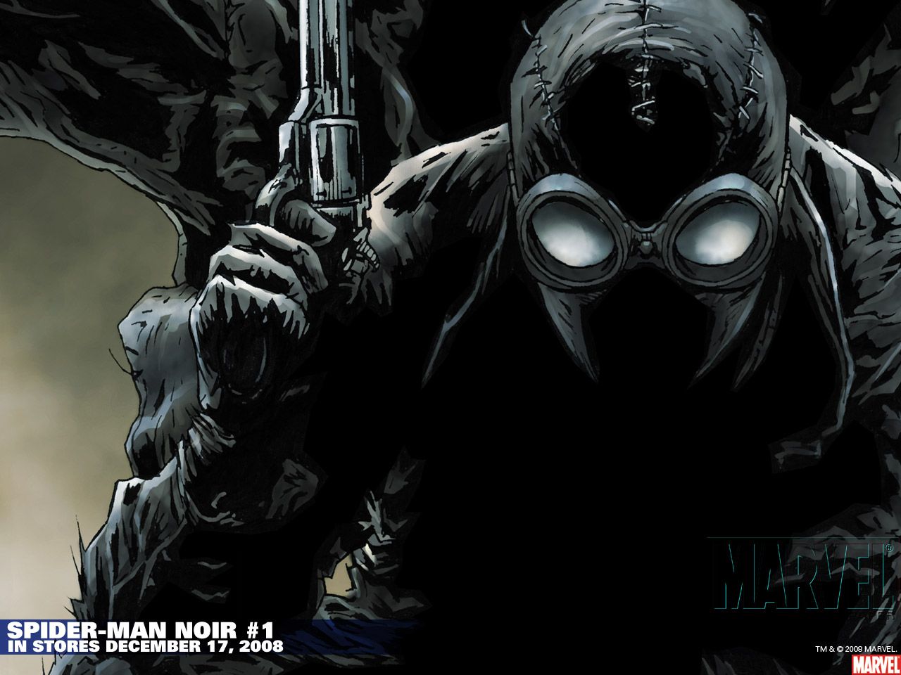 Download Marvel Spiderman Noir Wallpaper 1280x960 | Full HD Wallpapers