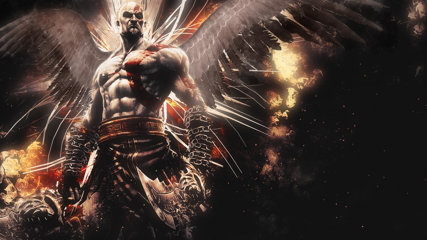 HD Background Kratos God Of War Ascension Game Character Bald ...