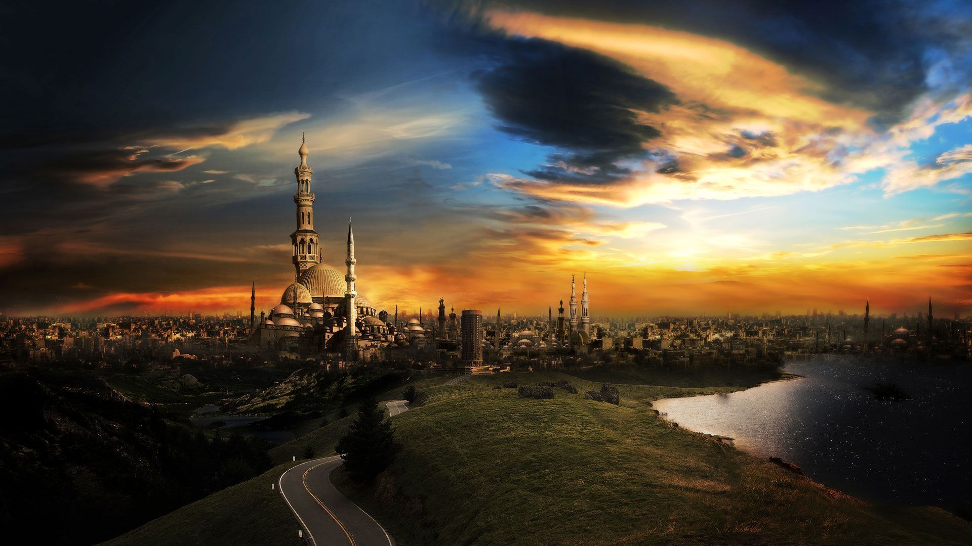 Panoramic cityscape, architecture, 1920x1080 HD Wallpaper and FREE ...