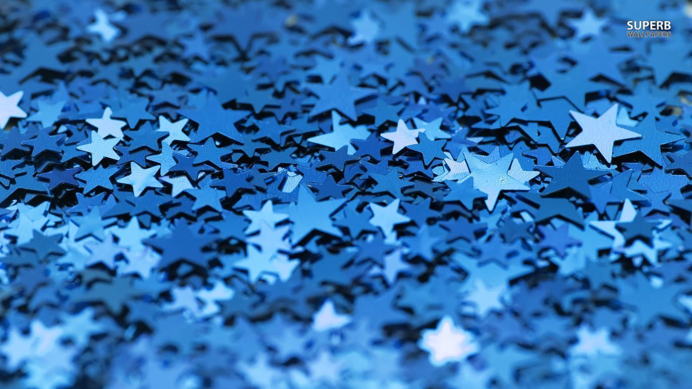 Blue stars wallpaper - Photography wallpapers - #24356