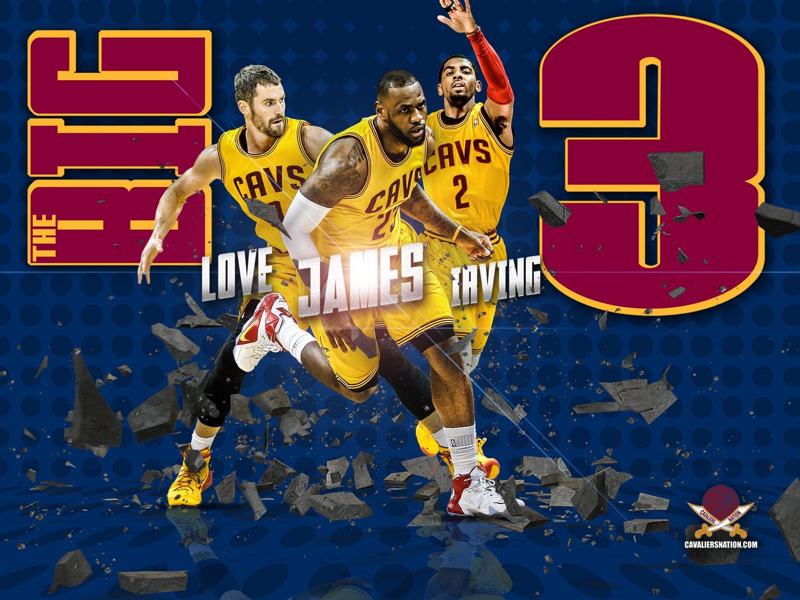 Cleveland Cavaliers Big 3 Wallpaper | Cavaliers Nation