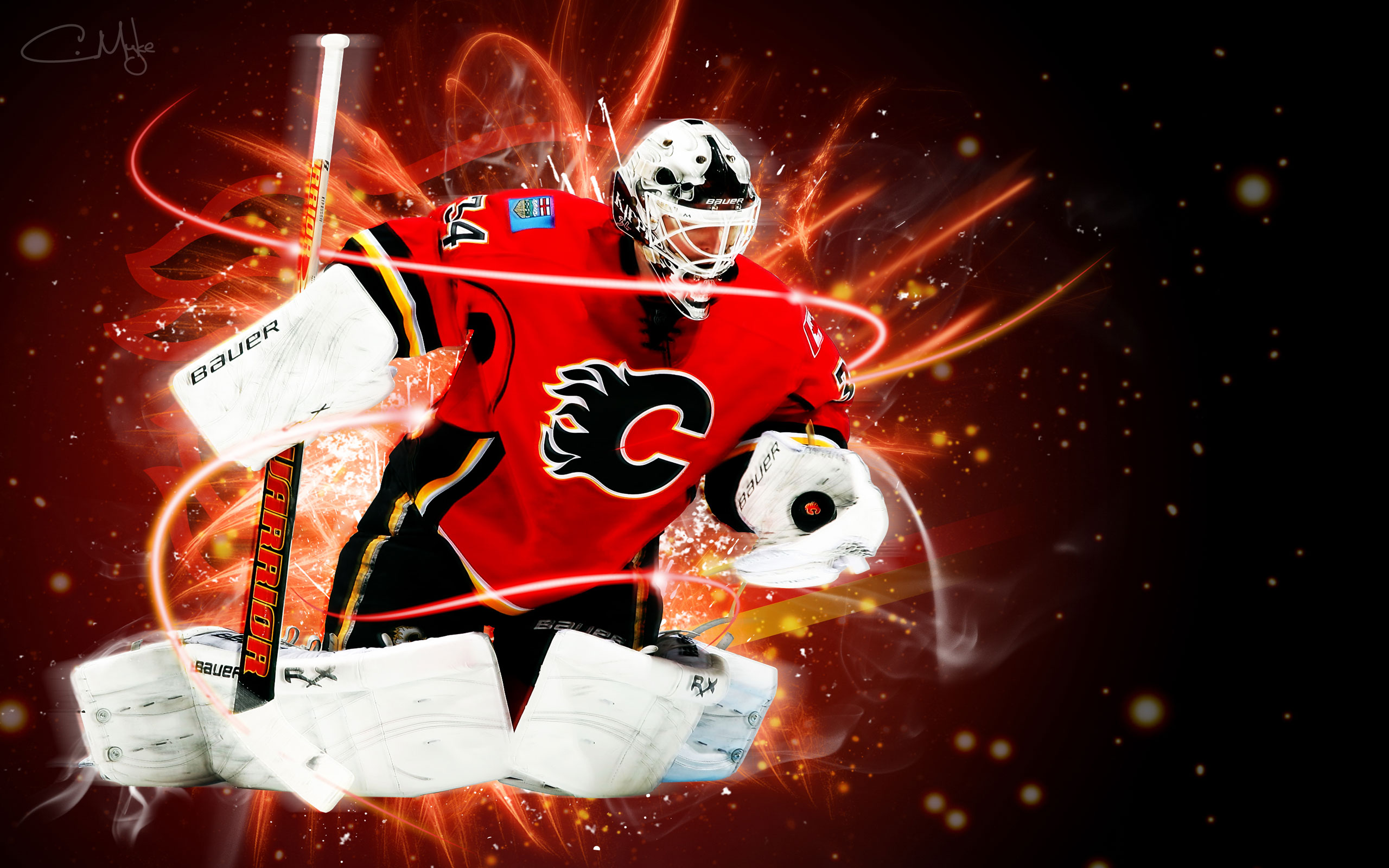NHL Wallpapers - Miikka Kiprusoff Calgary Flames 2560x1600 wallpaper