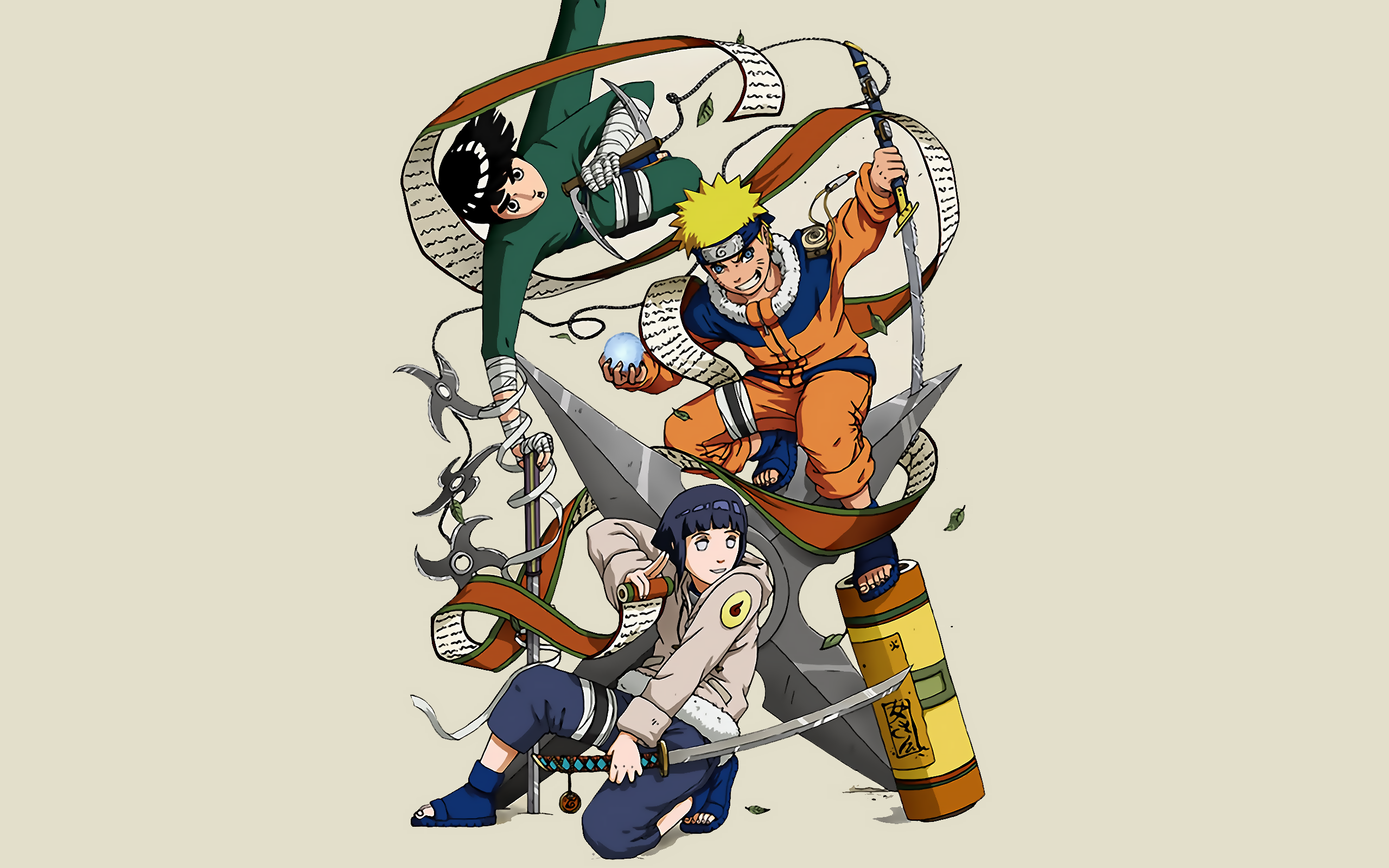 Naruto shippuden hyuuga hinata rock lee naruto uzumaki ninja ...