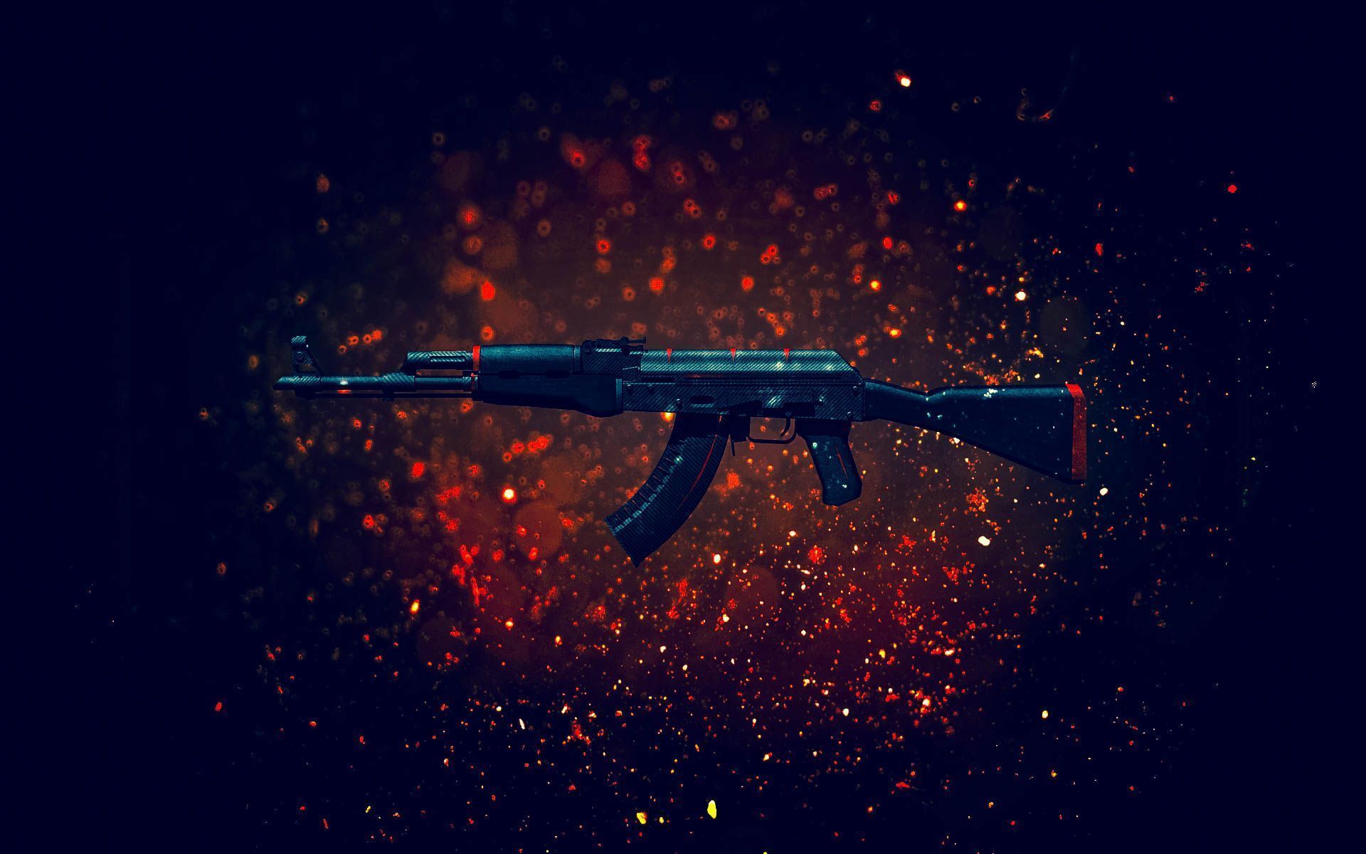 Download wallpaper the volcano, AK-47, Counter-Strike: Global Offensive, CS: GO, Vulcan, section games in resolution 1366x768