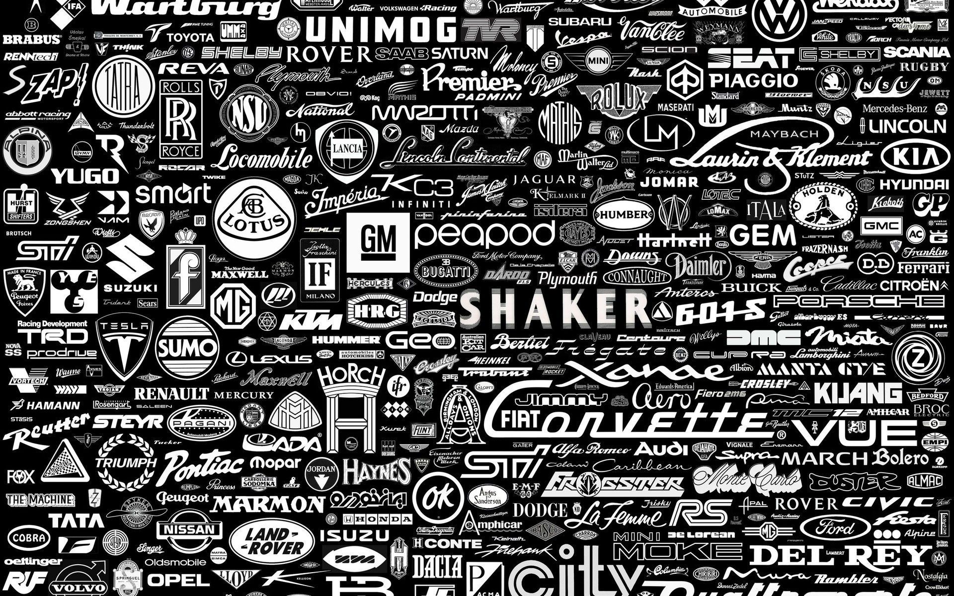 Car logos wallpaper - Car wallpapers -