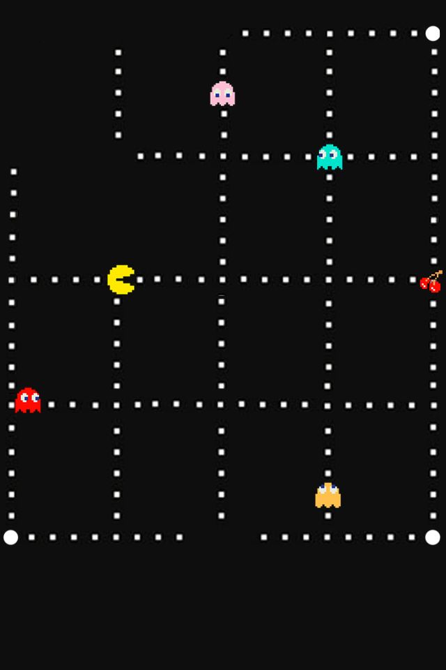 Pac Man iOS 4 wallpaper