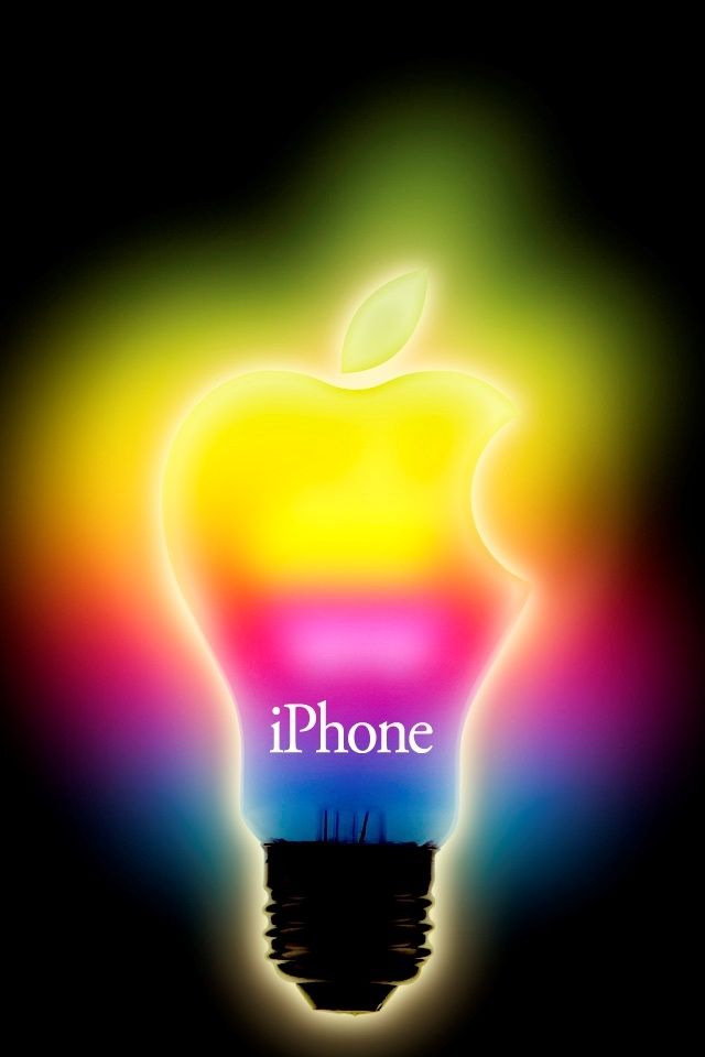 Color Cool Bulb Apple Iphone 4 Wallpapers Free 640x960 Hd Iphone ...