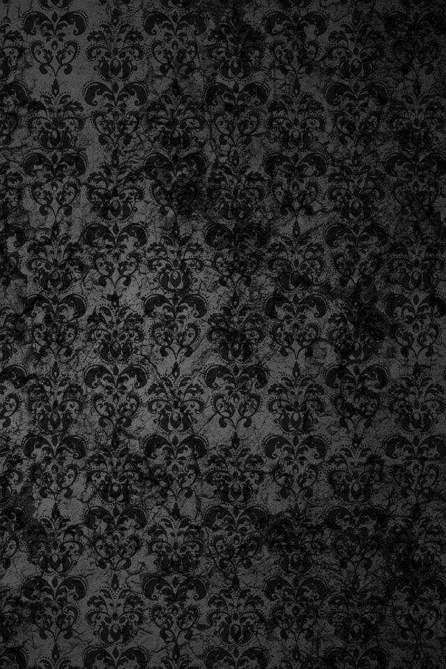 Black Floral Grunge iPhone 4s Wallpaper Download | iPhone ...
